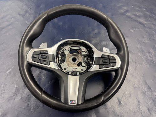 2017-2023 OEM BMW 540i 530i M550i G30 M Sport Steering Wheel W/ Paddles LEATHER