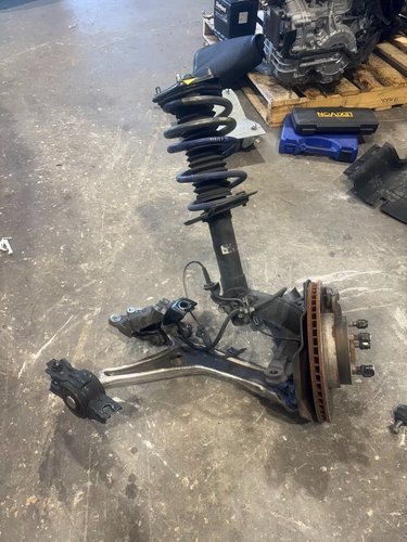 18-22 Accord Front Right Knee Suspension Assy Caliper Shock H&R Lowering Spring