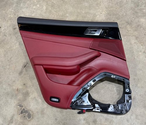 2017-2023 OEM PORSCHE PANAMERA REAR DRIVER LEFT LH DOOR PANEL W/ BUTTONS