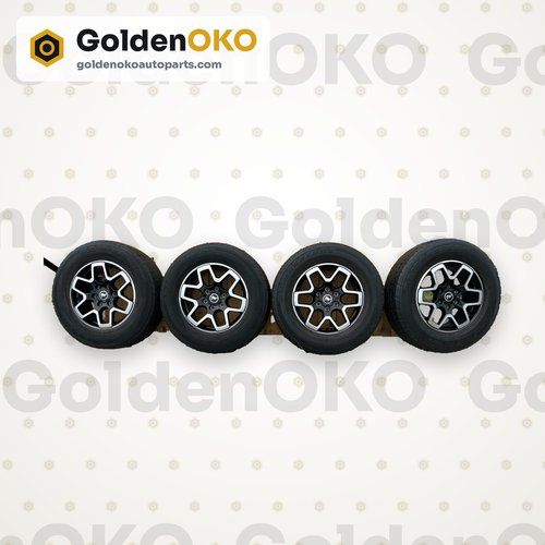 21 - 25 OEM Ford Machined Black Bronco WHEELS R18 18x7.5 W/ TIRE 255/70 SET OF 4