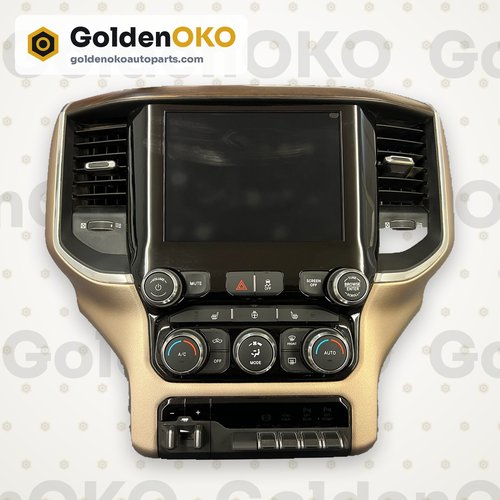 OEM 19-23 Dodge RAM 8.4 Uconnect Radio Screen Display w/ Dash Bezel  AC Buttons