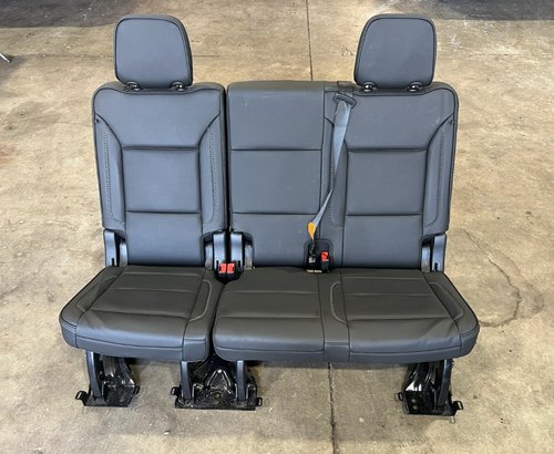 2021 - 2025 OEM YUKON DENALI SUBURBAN Black THIRD 3rd ROW SEATS BENCH SEAT POWER