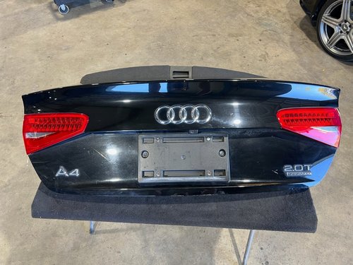 2013 2014 2015 2016 Audi A4 B8 Black Trunk Lid - Color Code LY9T