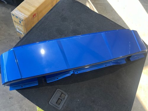 20-25 OEM Chevy Corvette C8 Rear Roof Extension Panel ELKHART LAKE BLUE 84761097