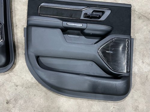 2021-2024 OEM RAM 1500 TRX LIMITED Leather ALCANTARA WOOD REAR LEFT Door Panel