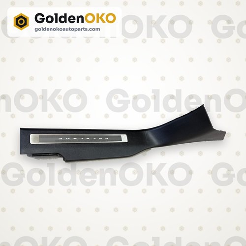 21-24 OEM CADILLAC ESCALADE FRONT LEFT DRIVER DOOR SILL PLATE BLACK ILLUMINATED