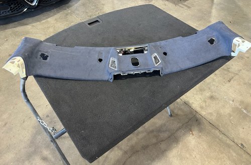 2020 - 2022 OEM Chevy Corvette C8 Coupe Front Upper Header Trim Cover SUEDE BLUE