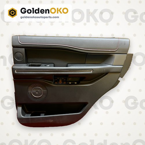 22-24 FORD EXPEDITION LIMITED OEM REAR RIGHT BLACK EBONY DOOR PANEL WOODGRAIN