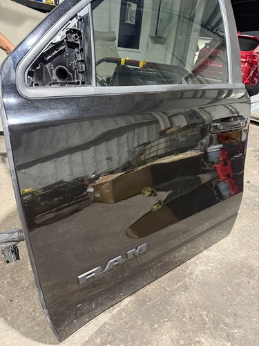 21-24 OEM RAM 1500 TRX 6.2L FRONT LEFT DOOR DRIVER PERFECT Diamond Black - PXJ