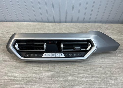 22-24 OEM BMW X3 G01 AC A/C AIR VENT Climate Control Unit Buttons Silver TRIM
