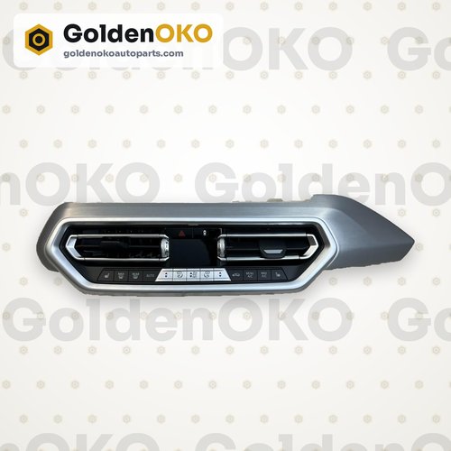 22-24 OEM BMW X3 G01 AC A/C AIR VENT Climate Control Unit Buttons Silver TRIM