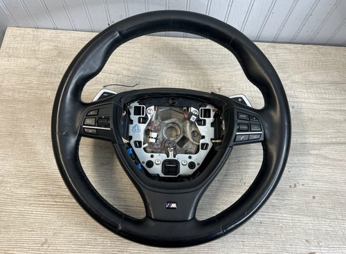 2013 - 2015 OEM BMW M5 F10 Steering Wheel M-Sport Paddle Shift