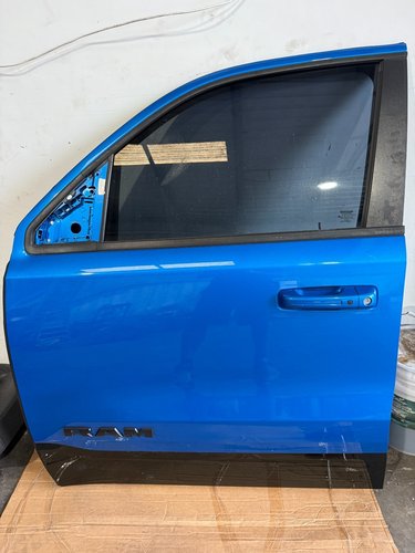 21-24 OEM RAM 1500 TRX FRONT LEFT DOOR DRIVER PERFECT - Hydro Blue Pearl - PBJ