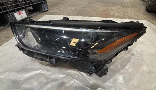 2020 - 2023 OEM Toyota Highlander Driver LH LEFT LED Projector Black Headlight