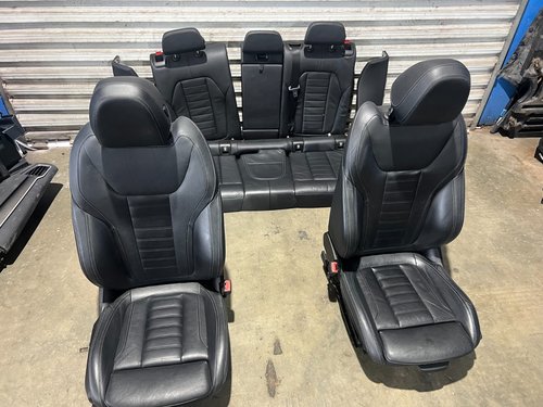 2019-2024 OEM BMW X3 G01 FRONT AND REAR SEAT SEATS BLACK LEATHER - 9K MILES