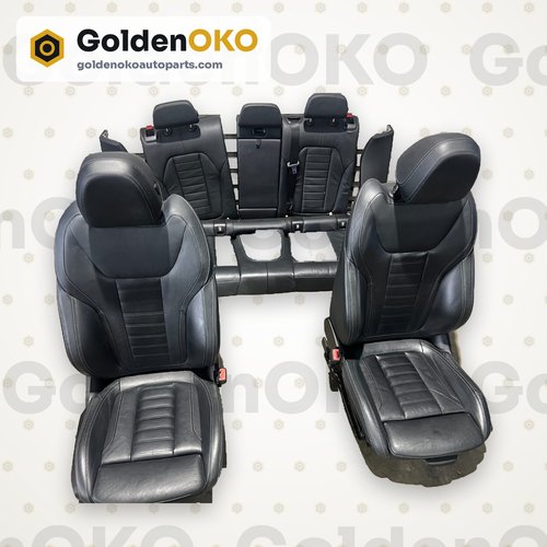 2019-2024 OEM BMW X3 G01 FRONT AND REAR SEAT SEATS BLACK LEATHER - 9K MILES