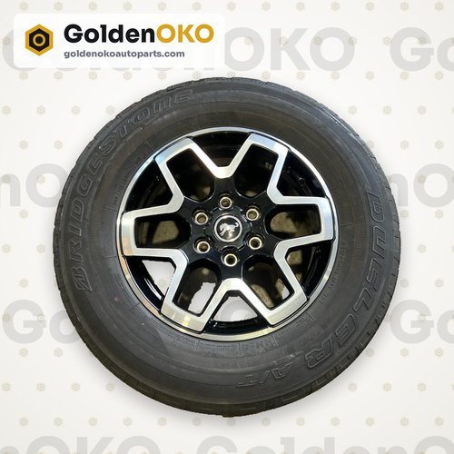 2021-2025 OEM Ford Machined Black Bronco WHEEL R18 Rim 18x7.5 W/ TIRE 255/70 ##3