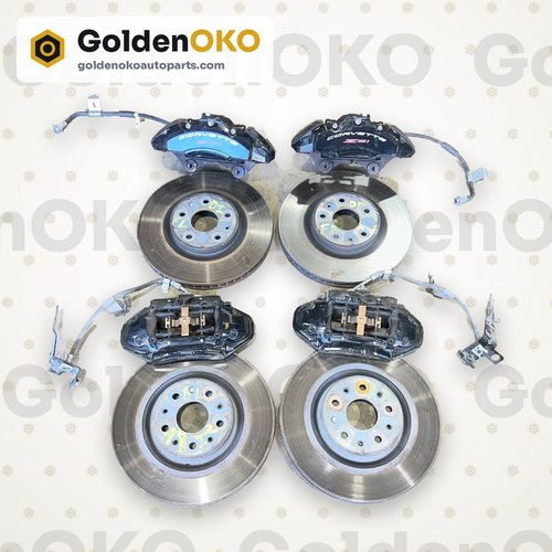 20-25 OEM CHEVROLET CORVETTE C8 Z51 BREMBO FRONT REAR BRAKE CALIPERS ROTORS SET