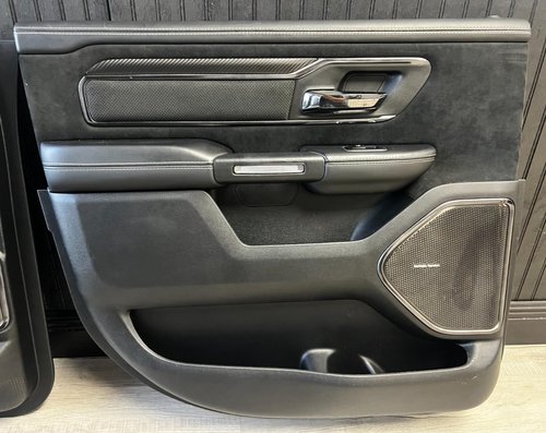 2021-2024 OEM RAM 1500 TRX LIMITED Leather Carbon Fiber Rear Left Door Panel