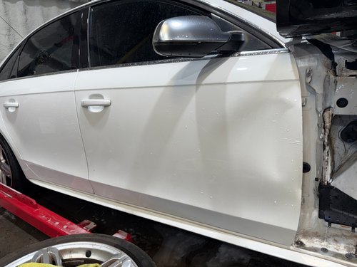 2011-2016 OEM Audi A4 S4 Front Right RH Passenger Door with Glass - White LY9C
