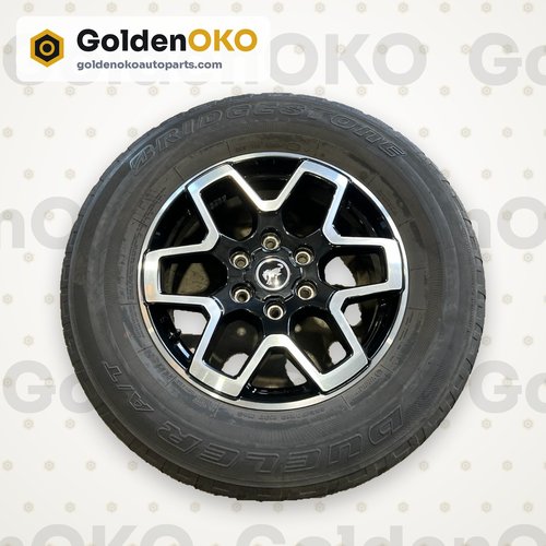 2021-2025 OEM Ford Machined Black Bronco WHEEL R18 Rim 18x7.5 W/ TIRE 255/70 ##4