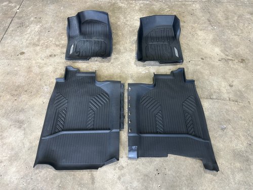 2021 - 2025 OEM GMC Yukon XL Front and 2nd Row All Weather Floor Liners Mats