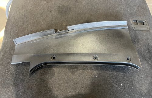 17-23 OEM Porsche Panamera Turbo 971 Front LEFT Windshield Cowl Vent Trim Panel