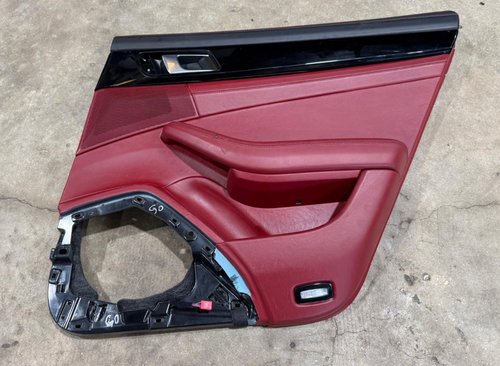 2017-2023 OEM PORSCHE PANAMERA REAR PASSENGER RIGHT RH DOOR PANEL W/ BUTTONS