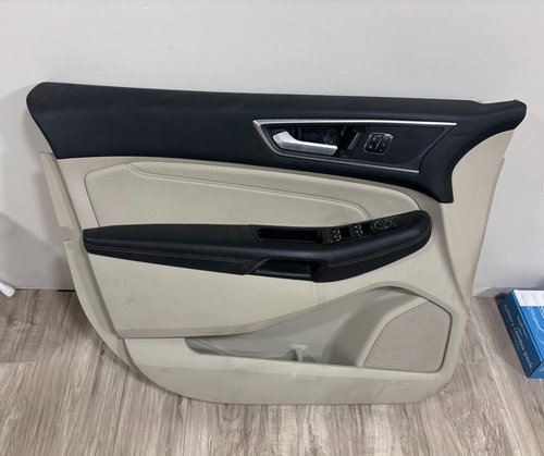 2015 - 2020 FORD EDGE FRONT LEFT DOOR TRIM PANEL COVER OEM BEIGE TAN GREY