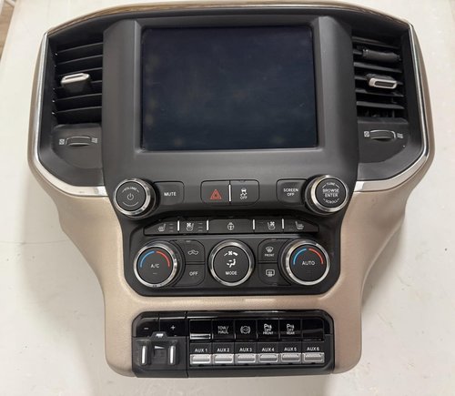 OEM 19-23 Dodge RAM 8.4 Uconnect Radio Screen Display w/ Dash Bezel / AC Buttons