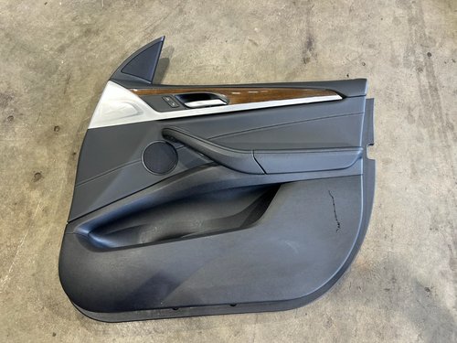 18-24 BMW X3 G01 OEM FRONT RIGHT PASSENGER COMPLETE DOOR PANEL DARK OAK WOOD