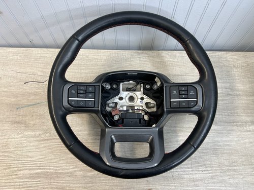 2022 - 2024 OEM FORD EXPEDITION Steering Wheel Heated Red Stitch W/ Switches